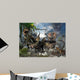 Family Torosaurus Protecting Their Wall Decal