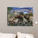 Stegosaurus Defending Himself from Wall Decal