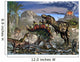 Stegosaurus Defending Himself from Wall Decal