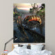 Apatosaurus Dinosaur Swimming Away Wall Decal