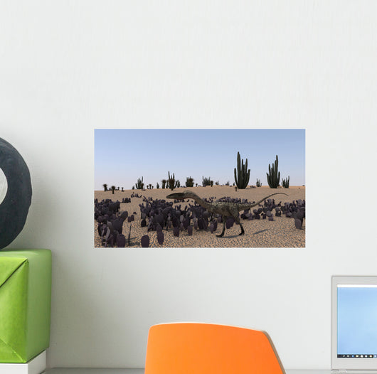 Coelophysis Running through Desert Wall Decal