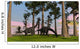 Large Brachiosaurus Dinosaurs Grazing Wall Decal