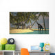 Brachiosaurus Dinosaurs Grazing Water's Wall Decal