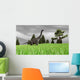 Large Brachiosaurus Open Field Wall Decal Design 4