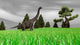 Large Brachiosaurus Open Field Wall Decal Design 4