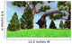 Large Brachiosaurus Grazing among Wall Decal Design 1