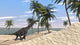 Large Brachiosaurus Tropical Environment Wall Decal Design 5