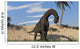 Large Brachiosaurus Standing Water Wall Decal