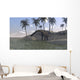 Large Brachiosaurus Grazing Water's Wall Decal Design 1