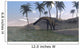 Large Brachiosaurus Grazing Water's Wall Decal Design 1