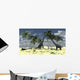 Two Brachiosaurus Dinosaurs Grazing Wall Decal Design 1