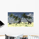 Two Brachiosaurus Dinosaurs Grazing Wall Decal Design 1