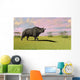 Brontotherium Grazing Prehistoric Grasslands Wall Decal Design 2