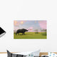 Brontotherium Grazing Prehistoric Grasslands Wall Decal Design 1