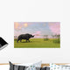 Brontotherium Grazing Prehistoric Grasslands Wall Decal Design 1
