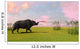 Brontotherium Grazing Prehistoric Grasslands Wall Decal Design 1