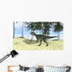 Monolophosaurus Walking Tropical Environment Wall Decal Design 2