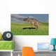 Ceratosaurus Hunting Prehistoric Grasslands Wall Decal Design 5
