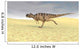 Ceratosaurus Running across Barren Wall Decal Design 8