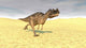 Ceratosaurus Running across Barren Wall Decal Design 6