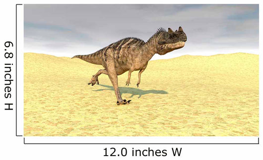 Ceratosaurus Running across Barren Wall Decal Design 6