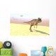 Ceratosaurus Hunting Barren Desert Wall Decal Design 3