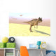 Ceratosaurus Hunting Barren Desert Wall Decal Design 3