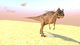 Ceratosaurus Hunting Barren Desert Wall Decal Design 3
