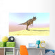 Ceratosaurus Hunting Barren Desert Wall Decal Design 2
