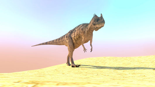 Ceratosaurus Hunting Barren Desert Wall Decal Design 2