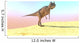 Ceratosaurus Hunting Barren Desert Wall Decal Design 2