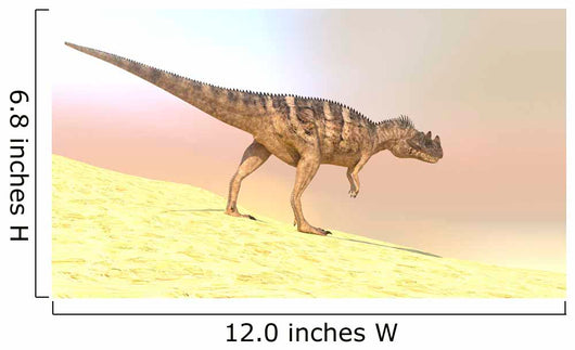 Ceratosaurus Hunting Barren Desert Wall Decal Design 1