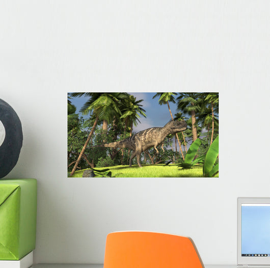Ceratosaurus Hunting Forest Wall Decal