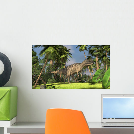 Ceratosaurus Hunting Forest Wall Decal