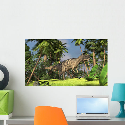 Ceratosaurus Hunting Forest Wall Decal