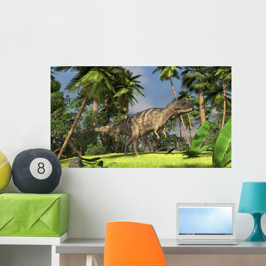 Ceratosaurus Hunting Forest Wall Decal