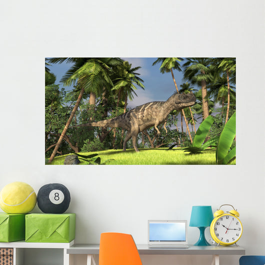 Ceratosaurus Hunting Forest Wall Decal