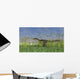 Monolophosaurus Walking through Tall Wall Decal