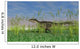 Monolophosaurus Walking through Tall Wall Decal