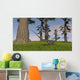Coelophysis Running through Grassy Wall Decal Design 2