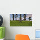Coelophysis Running through Grassy Wall Decal Design 1
