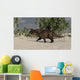 Brown Einiosaurus Desert Environment Wall Decal