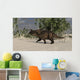 Brown Einiosaurus Desert Environment Wall Decal