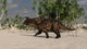 Brown Einiosaurus Desert Environment Wall Decal