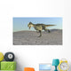 Monolophosaurus Running across Barren Wall Decal