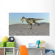 Monolophosaurus Running across Barren Wall Decal