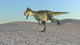 Monolophosaurus Running across Barren Wall Decal