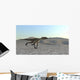 Utahraptor Running across Desert Wall Decal Design 3