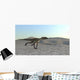 Utahraptor Running across Desert Wall Decal Design 3