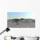 Utahraptor Running across Desert Wall Decal Design 3